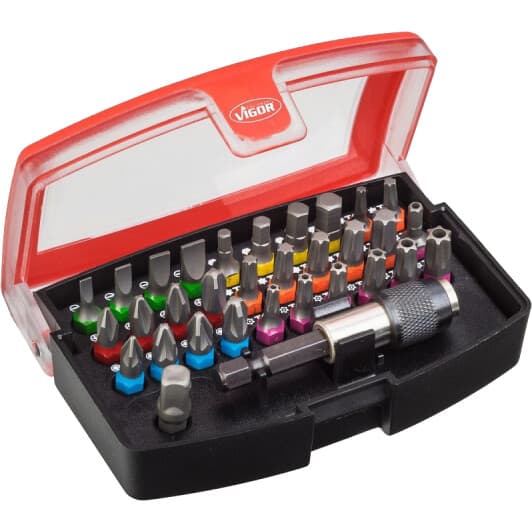 Набір бит з тримачем Vigor V5019 30 шт.