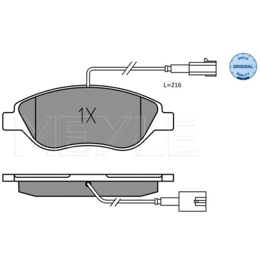 025 237 1119 Meyle Тормозные колодки