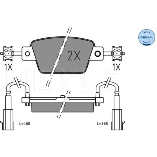 0252371418 Meyle Тормозные колодки