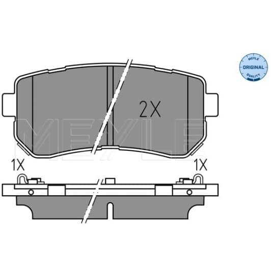 0252567716 Meyle Тормозные колодки