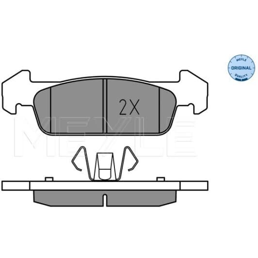 0252573817 Meyle Гальмівні колодки