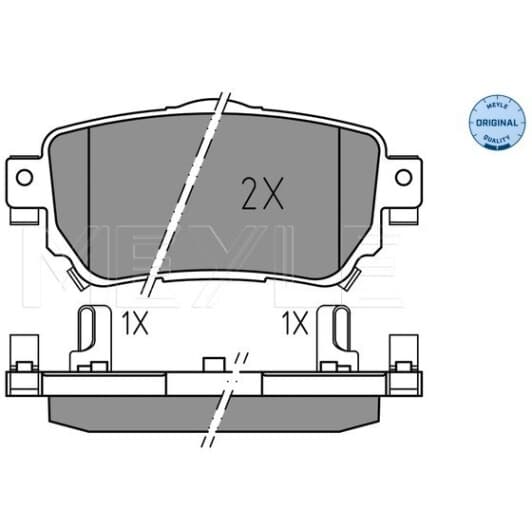 0252596515 Meyle Гальмівні колодки