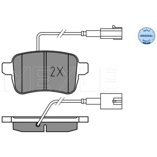 025 251 5617 Meyle Тормозные колодки для Alfa Romeo Giulietta
