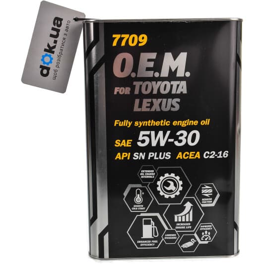 Mannol O.E.M. For Toyota Lexus (Metal) 5W-30 (4 л) моторное масло
