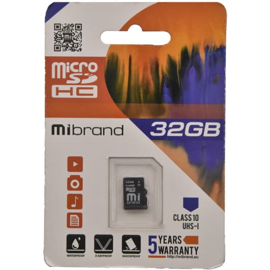 Карта памяти Mibrand microSDHC 32 ГБ