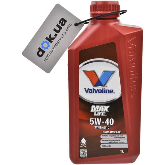 Valvoline MaxLife 5W-40 (1 л) моторна олива
