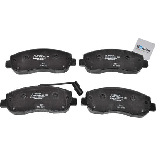 0 986 494 498 Bosch Тормозные колодки