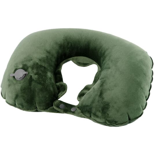 Надувна подушка КЕМПИНГ Comfort 1001190 зелена без логотипа