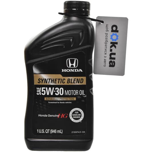 Honda Genuine Synthetic Blend 5W-30 моторное масло