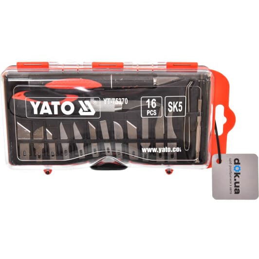 Набір скальпелів Yato YT-75370 монолітне лезо 2 шт.