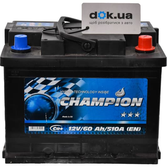 Аккумулятор Champion 6 CT-60-R Black CHB600