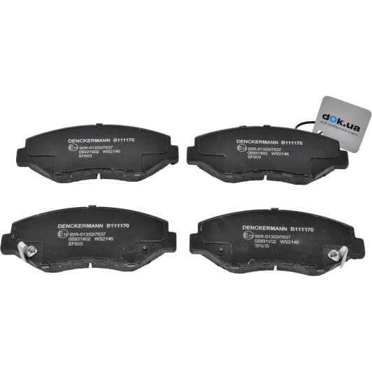 B111170 Denckermann Гальмівні колодки