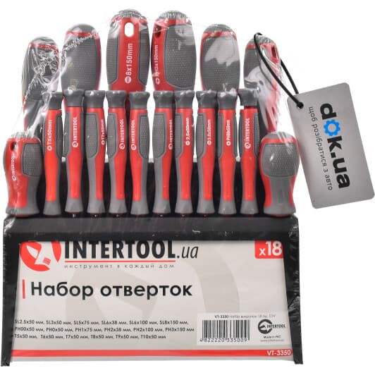Набір викруток Intertool VT3350 18 шт.