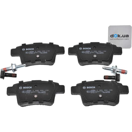 0 986 494 199 Bosch Тормозные колодки для Citroen C4 Picasso