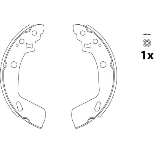 GS8818 TRW Тормозные колодки для Suzuki Swift