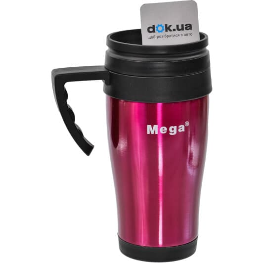 Mega PR040 400 мл, бордовая термокружка