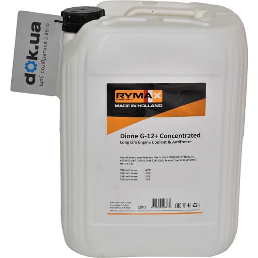 Rymax Dione G12+ розовый 20 л (906871) концентрат антифриза