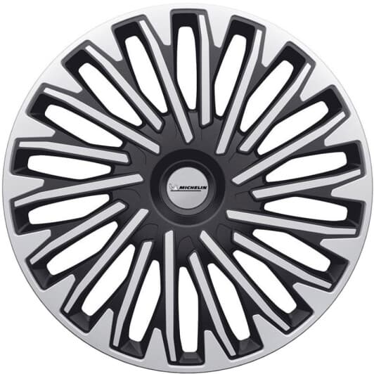 Комплект ковпаків на колеса Michelin Soho колір сріблястий + чорний R15