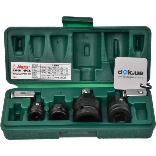 Набір інструментів Hans 89606 1/2", 3/8", 1/4" 6 од.