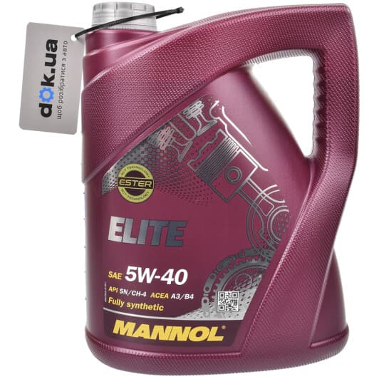 Mannol Elite 5W-40 (5 л) моторна олива