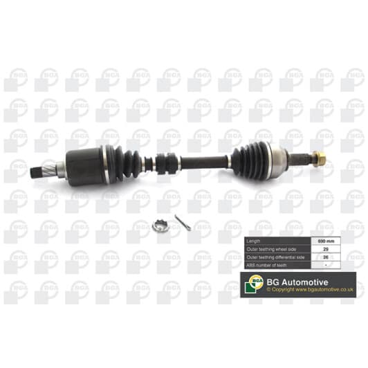 DS6315L BGA Полуось для Nissan Qashqai