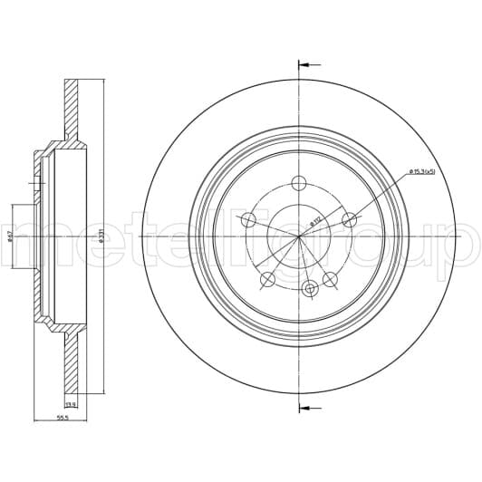 50298 Metelli Головний гальмівний циліндр