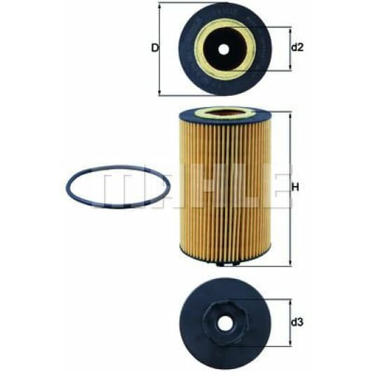 ox1140d Mahle Масляный фильтр