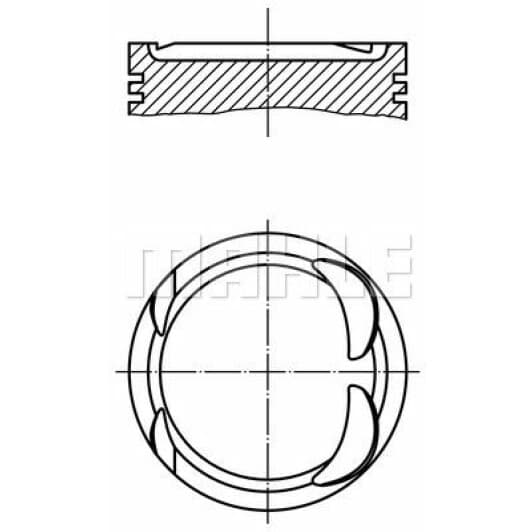 021pi00117000 Mahle Поршень двигуна