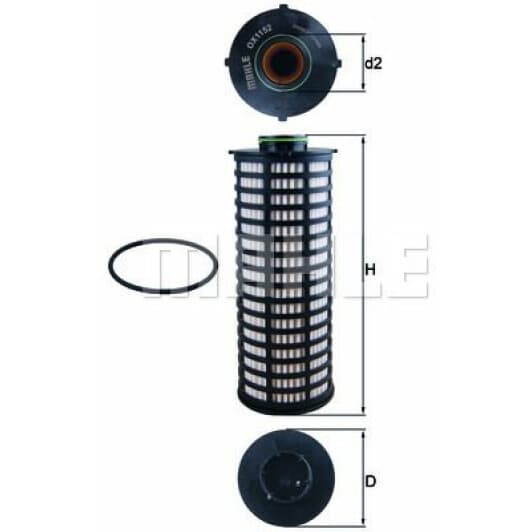 ox1152d Mahle Оливний фільтр
