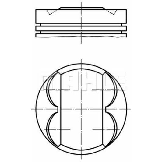 081pi00107000 Mahle Поршень двигуна