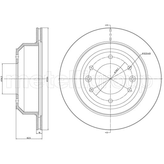 231556 Metelli Гальмівний диск для Hyundai H-1