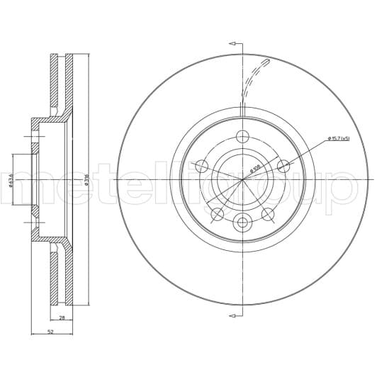 231181C Metelli Гальмівний диск