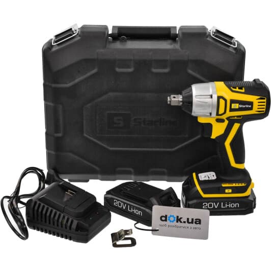 Гайковерт аккумуляторный Starline GV HL-BLW01 (2 аккумулятора + ЗУ + чехол)