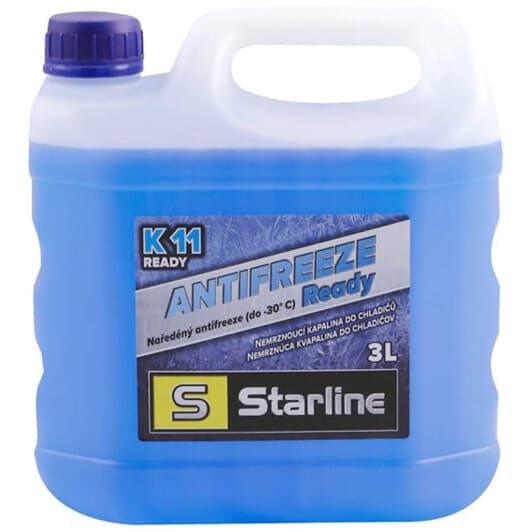 Starline G11 синий -30 °C, 3 л готовый антифриз