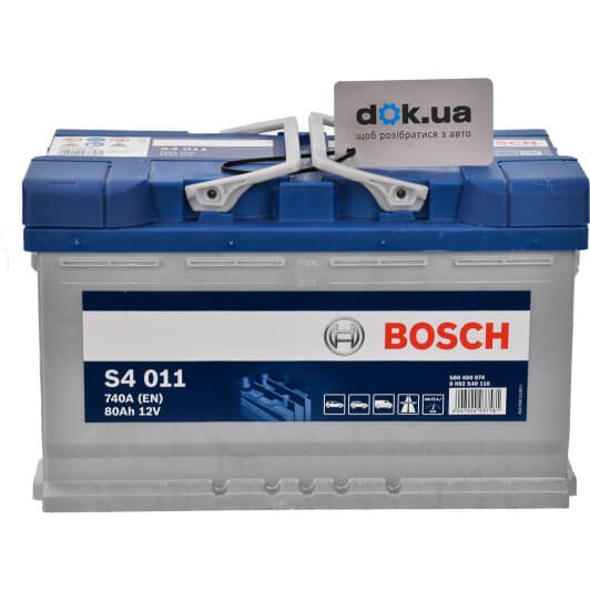 Акумулятор Bosch 6 CT-80-R S4 Silver 0092S40110