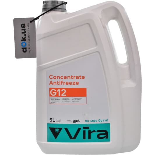 VIRA G12 червоний 5 л (VI3001) концентрат антифризу