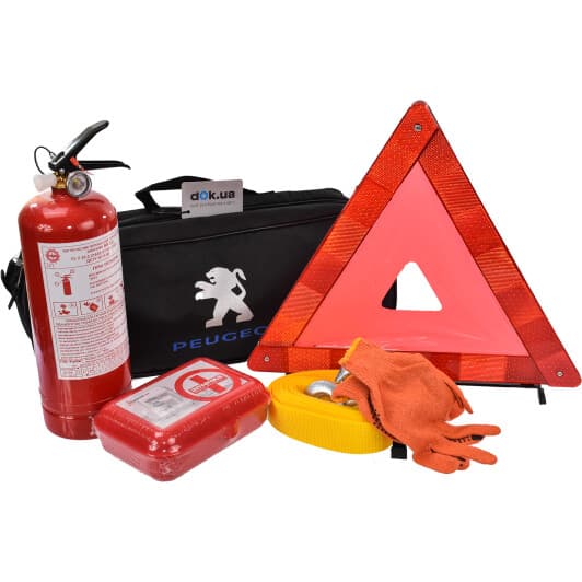 Набір автомобіліста Poputchik 01-047-L чорний Peugeot