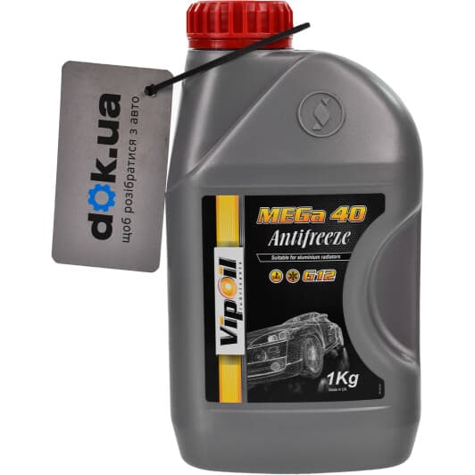 VIPOIL MEGa 40 G12 красный -40 °C готовый антифриз