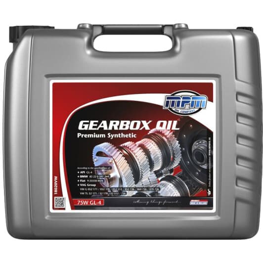 Трансмиссионное масло MPM Premium Synthetic GL-4+ 75W синтетическое