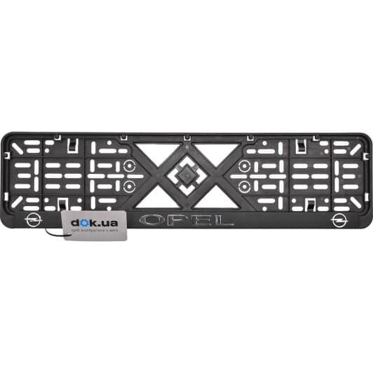 Рамка номерного знака Vitol 50270 колір чорний на Opel