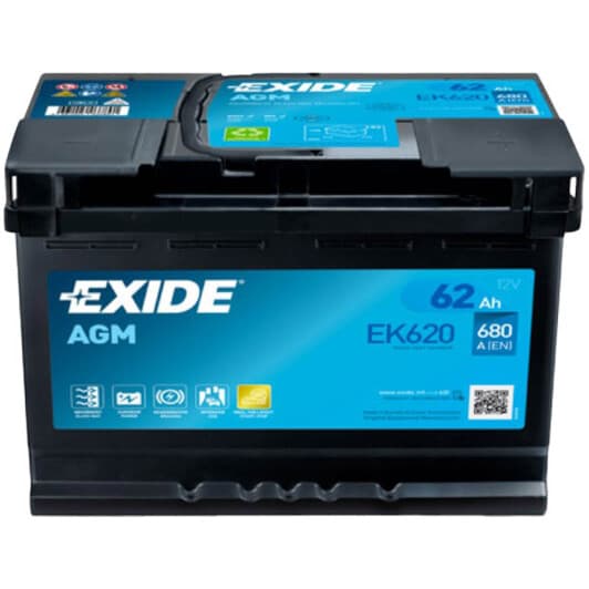 Аккумулятор Exide 6 CT-62-R AGM EK620