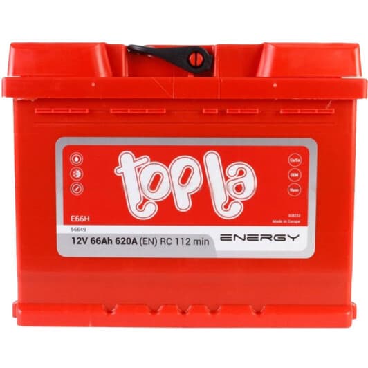 Аккумулятор Topla 6 CT-66-R Energy E66H