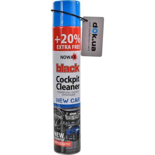 Поліроль для салону Nowax "Black" Cockpit Cleaner нове авто 750 мл