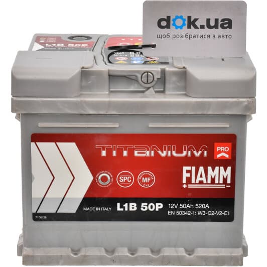 Аккумулятор Fiamm 6 CT-50-R Titanium Pro L1B-50P