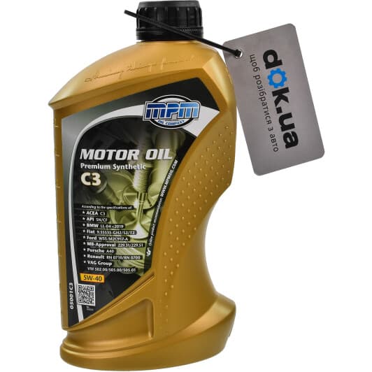 MPM Premium Synthetic C3 5W-40 (1 л) моторна олива