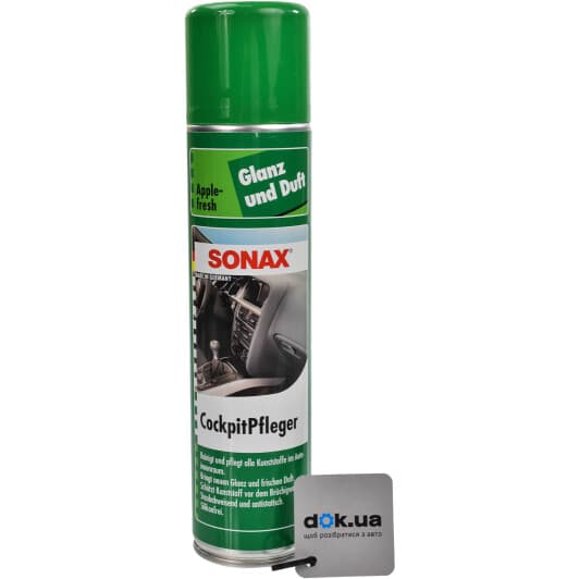 Полироль для салона Sonax Cockpit Pfleger Apple Fresh яблоко 400 мл