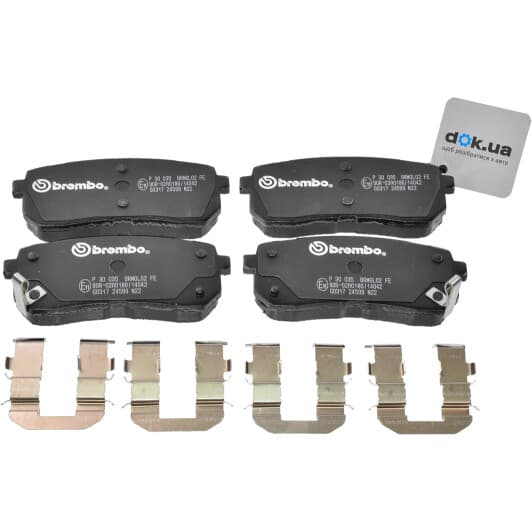 P 30 035 Brembo Гальмівні колодки