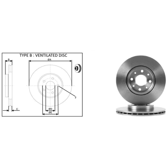 61263ap Applus Тормозной диск