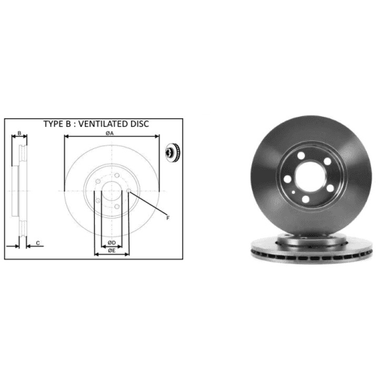 61264ap Applus Тормозной диск