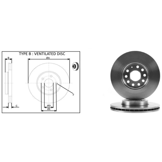 61265ap Applus Тормозной диск